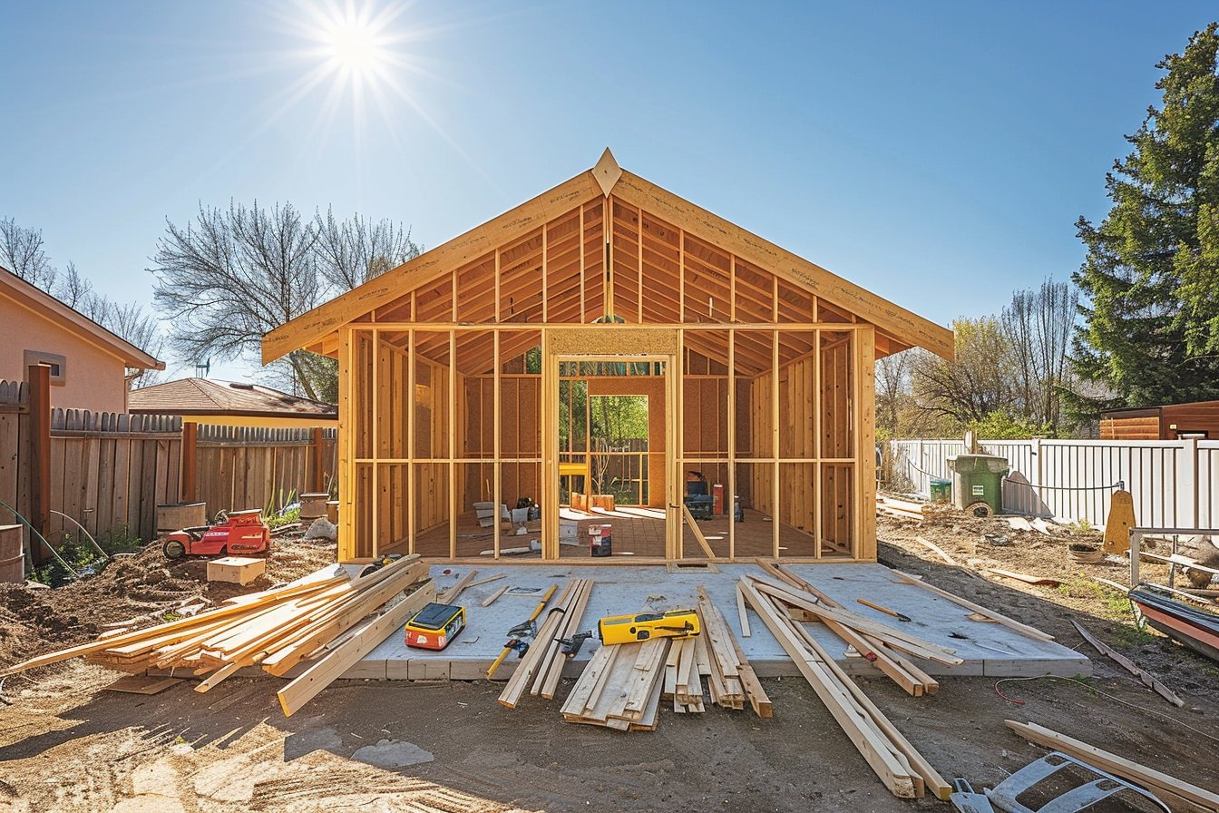 étapes de construction d’un abri de jardin en bois