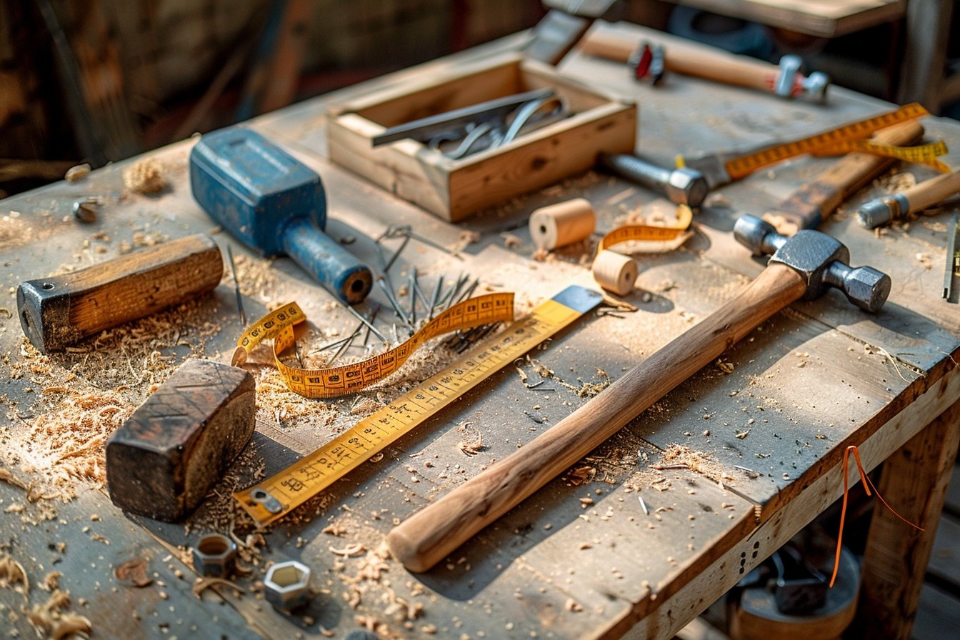 les outils nécessaires pour construire un abri de jardin en bois