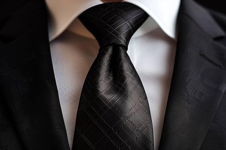 Quelle cravate choisir pour un costume noir ?